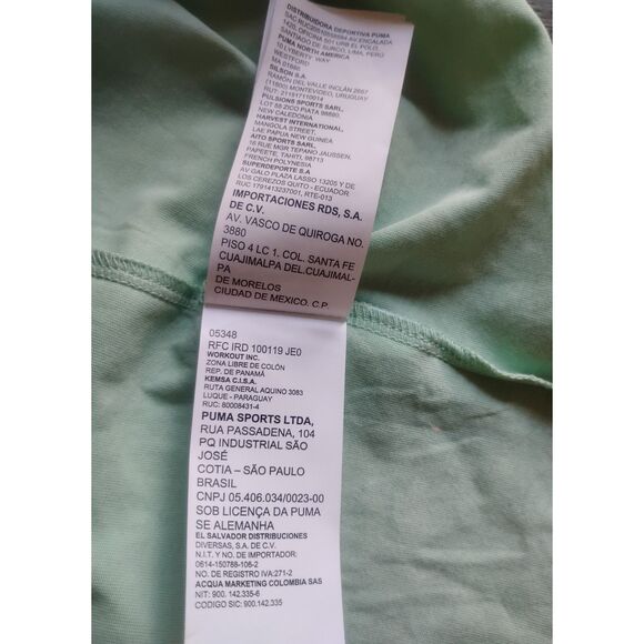 Puma Women's Size M Mist Green-White Ultra Boyfriend Tee-NWT - Picture 8 of 12